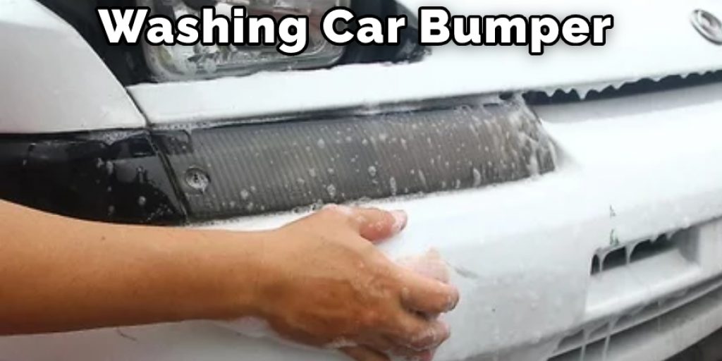Washing Car Bumper