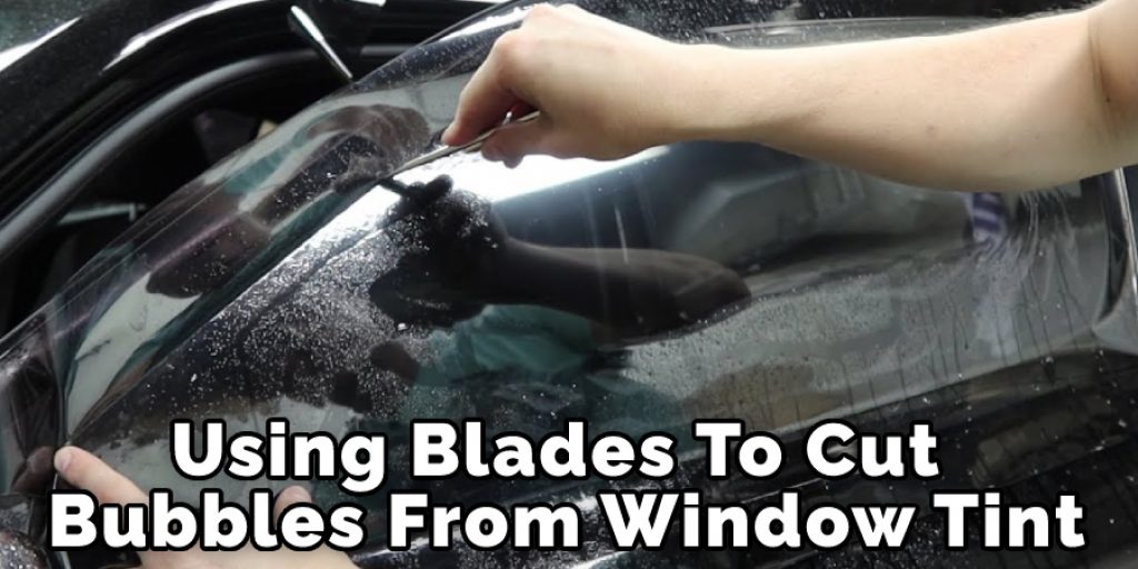 Using Blade To Cut Bubbles