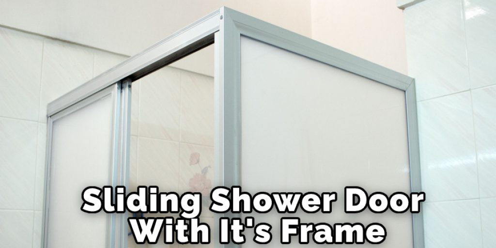 Sliding Shower Door With It's Frame