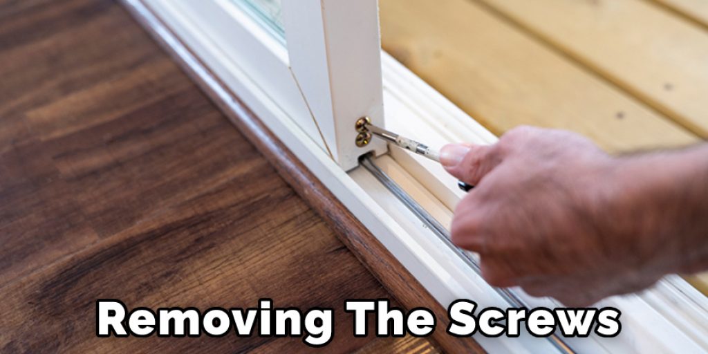 Removing the Screws From Sliding Glass Door