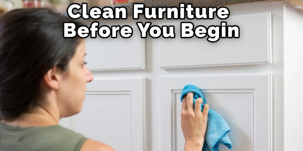 Cleaning The Furniture