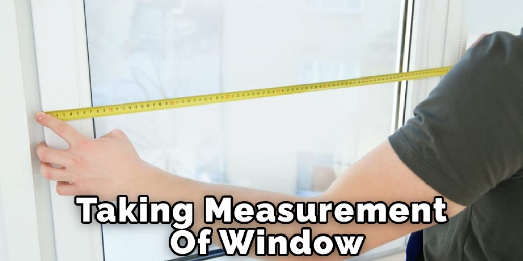 Taking Measurement Of Window