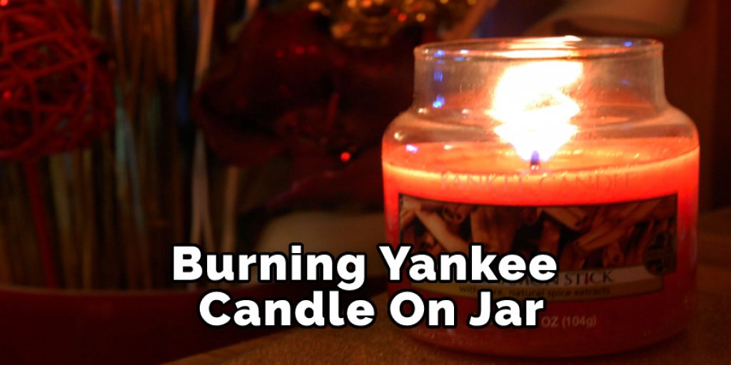 Burning Yankee Candle