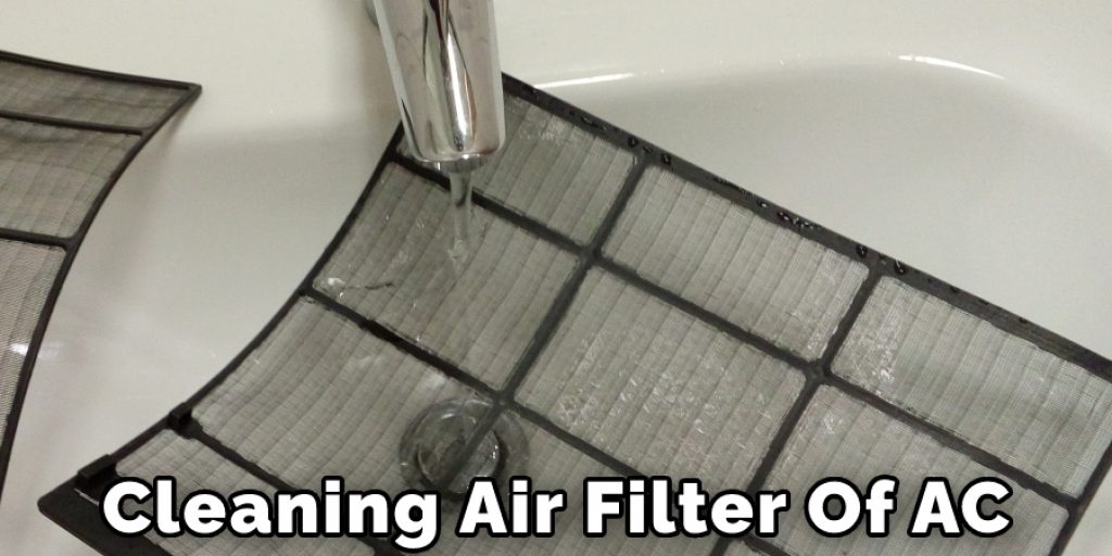 Cleaning Air Filter Of AC