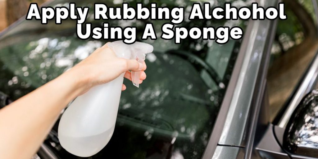 Apply Rubbing Alcohol Using A Sponge