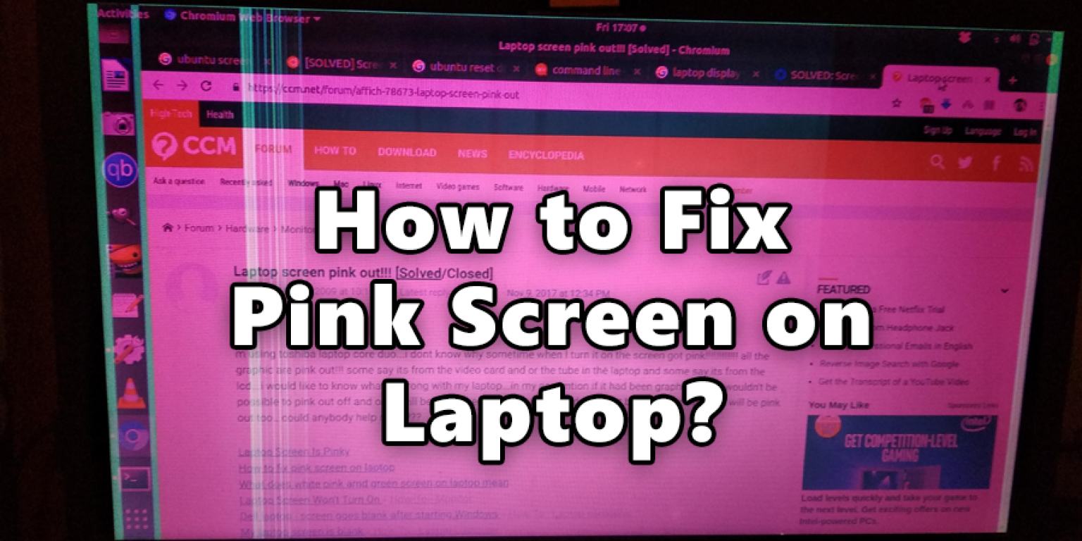 How To Fix Pink Screen On Laptop 100 Working Method 2024