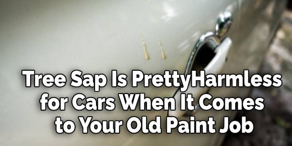 Tree sap is pretty harmless for cars 