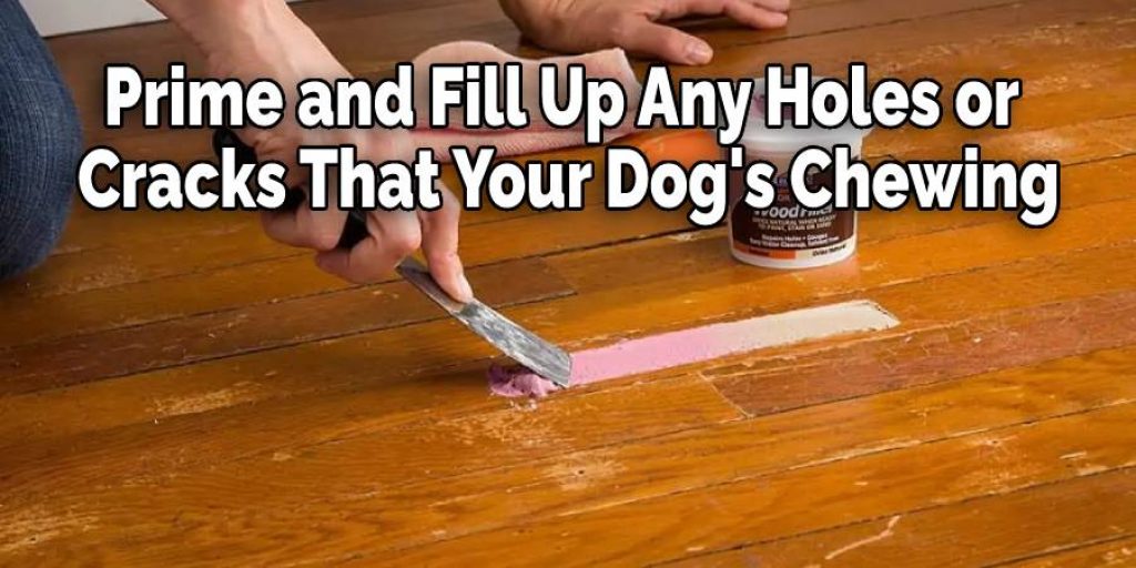 Prime and Fill Up Any Holes or Cracks That Your Dog's Chewing