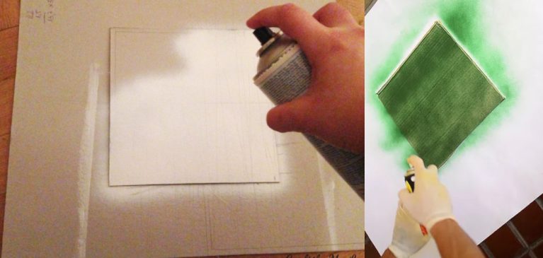 How To Spray Paint Cardboard 767x365 