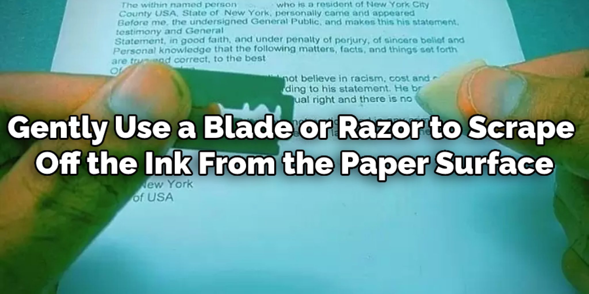 How to Remove Printer Ink From Paper Without Damaging the Paper