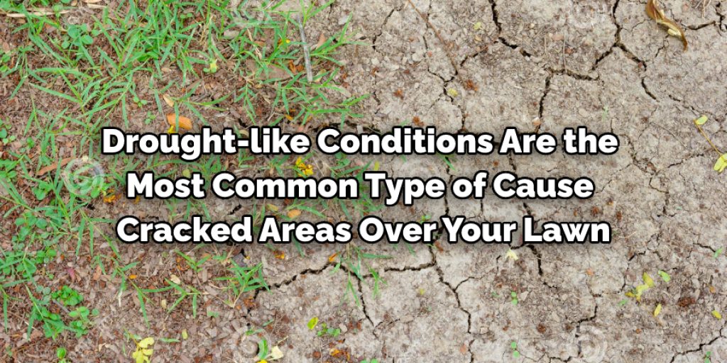 Drought-like conditions are the most common type of cause cracked areas over your lawn