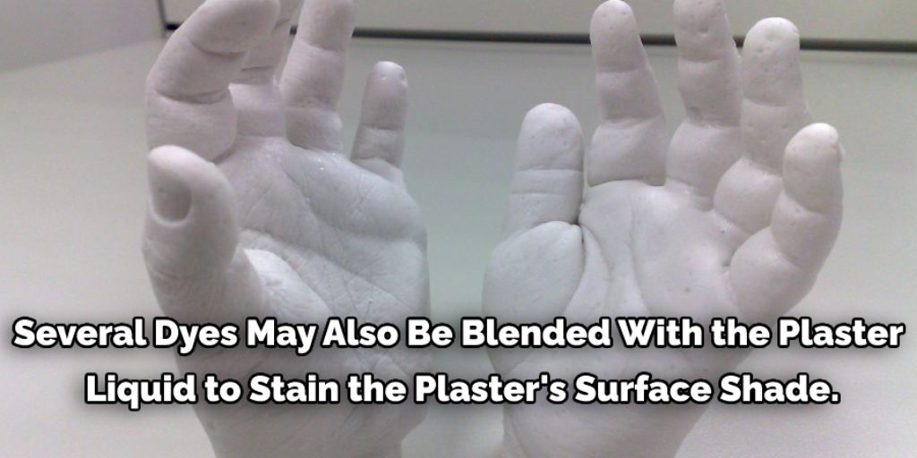 Hand plaster of a sculpture