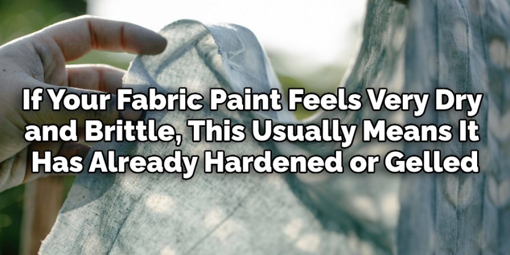 Hardened or Gelled Fabric Paint