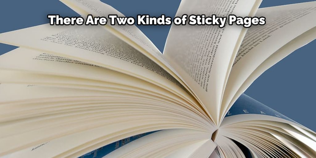 How to Repair Sticky Pages of Books