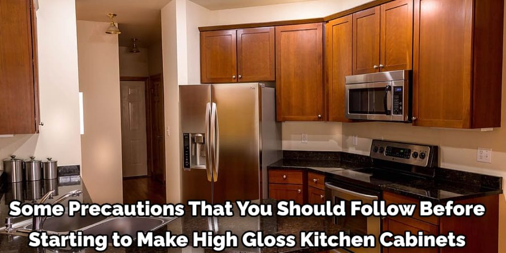 Precautions While Making High Gloss Kitchen Cabinets