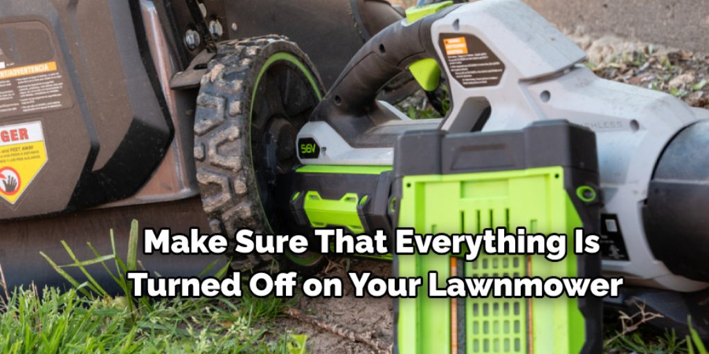 Prepare the Dead Battery Lawn Mower