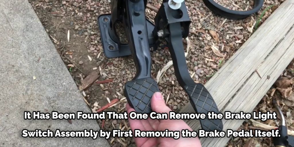 Removing the Brake Pedal