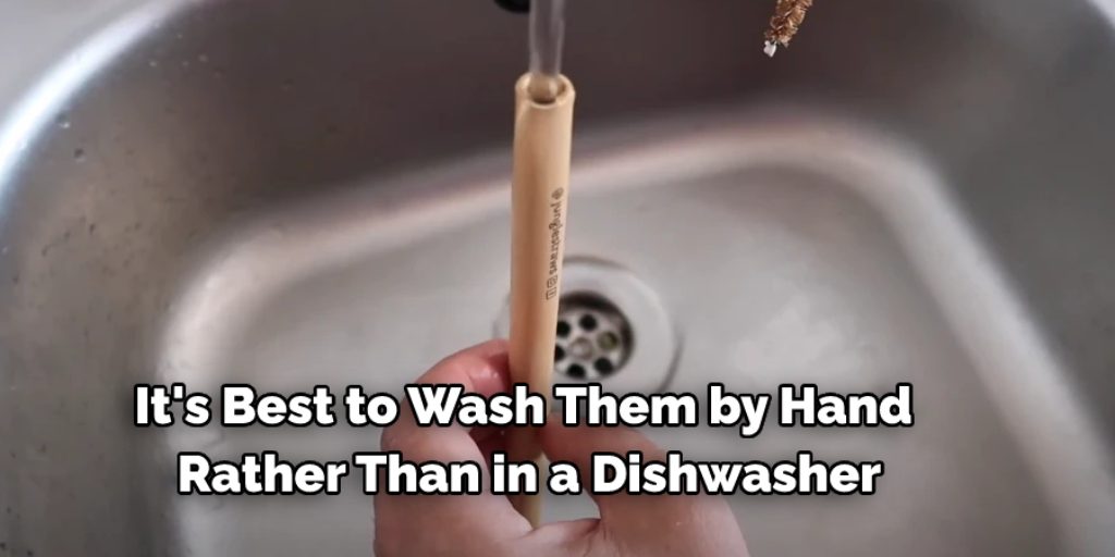 Rinse and Wash Your Bamboo Straws