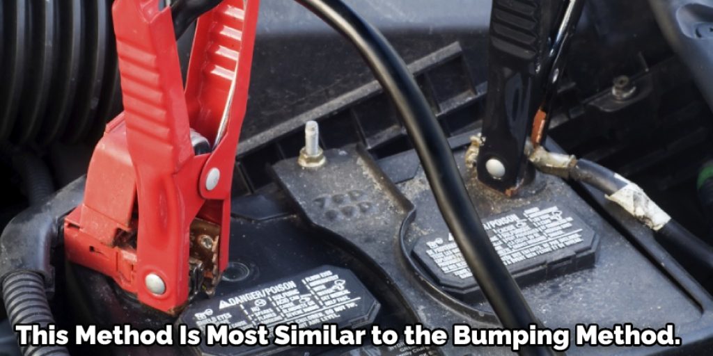 Using a Jumper Cable to Start