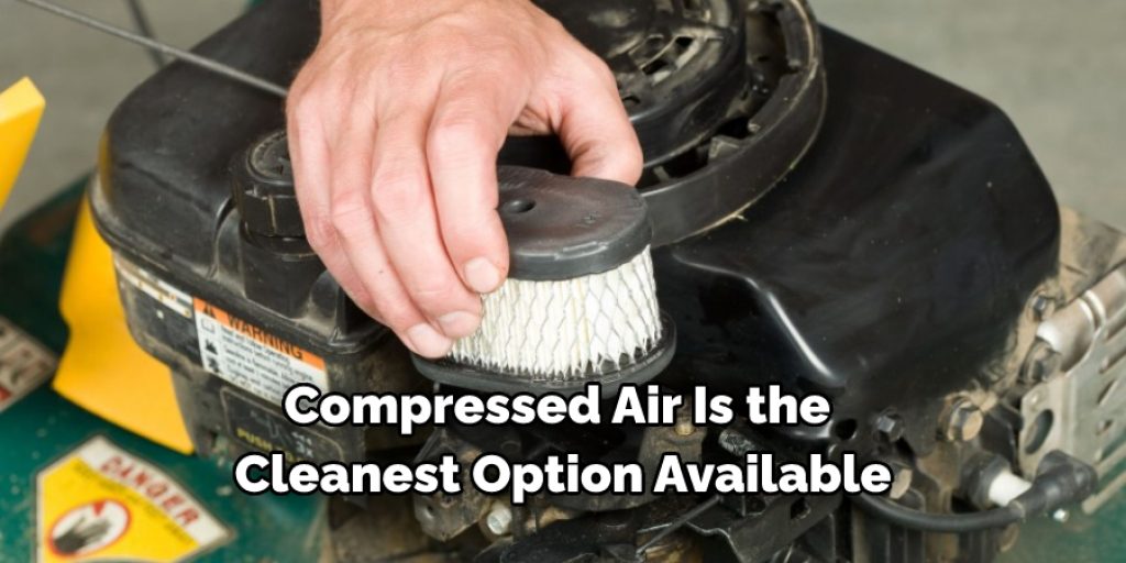 Using an Air Compressor to clean lawn