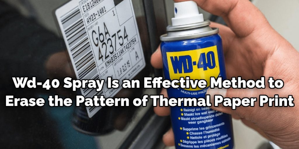 Wd-40 Spray Is an Effective Method