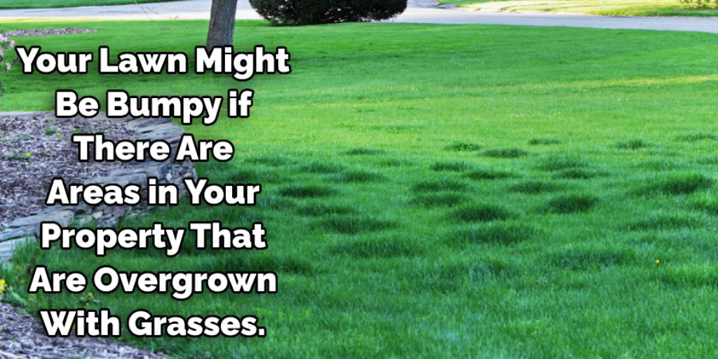 Your lawn might be bumpy if there are areas in your property that are overgrown with grasses