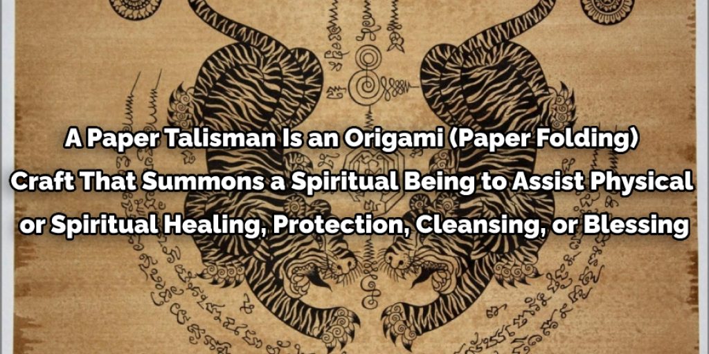 Paper talisman is an origami craft 