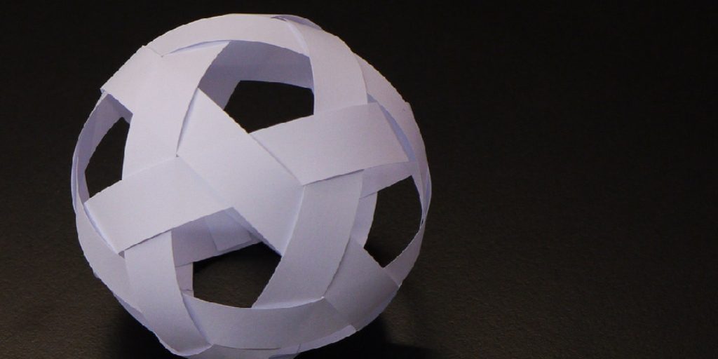 how to make a half sphere out of paper
