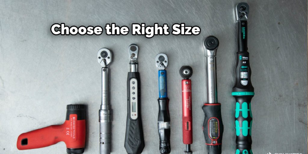 If you are attempting to attach a nut and bolt with a socket wrench, make sure that you select an appropriately sized socket that will fit over the fastener.