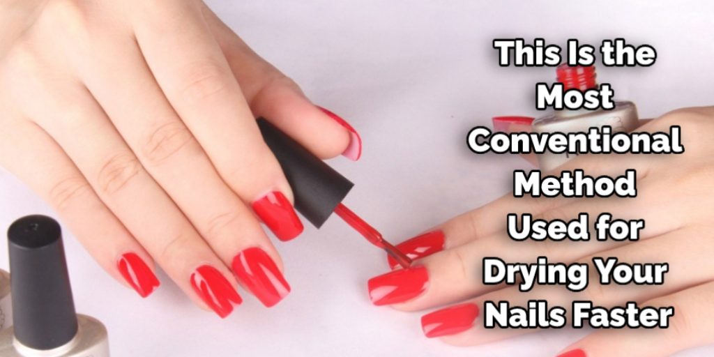 Fast drying liquid nails top coat method
