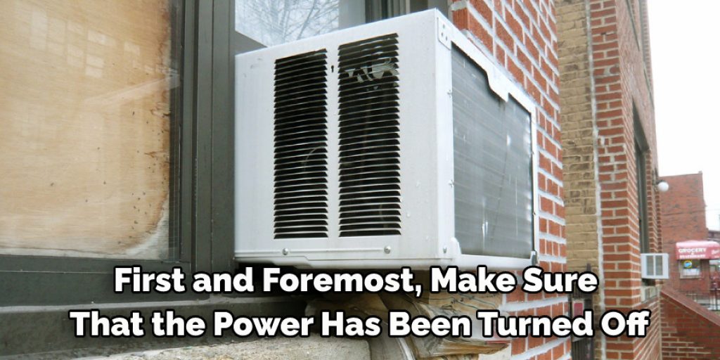 To remove mold from your AC unit, you will first have to take it apart.