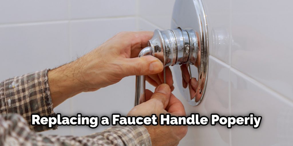 Replace the Moen faucet handle if it has become too worn or damaged. If you are selling your home, you may choose to replace all of your hardware.