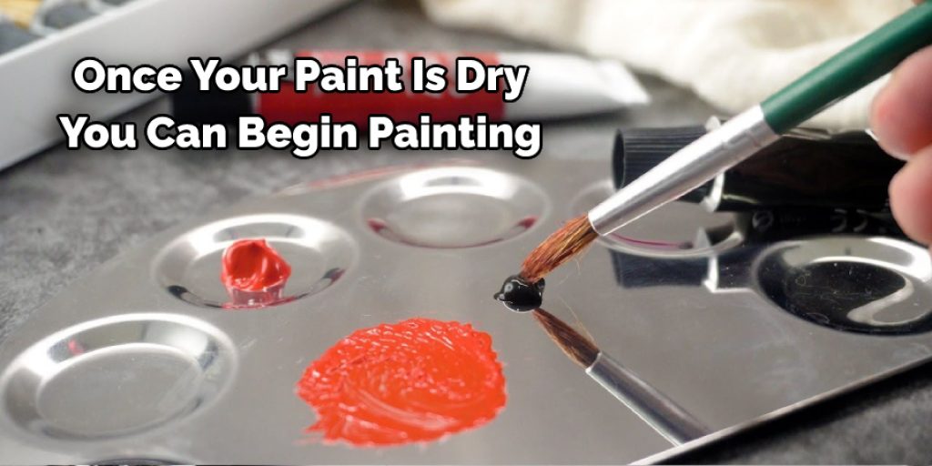 Be sure to use a thin paintbrush so that the layers come 