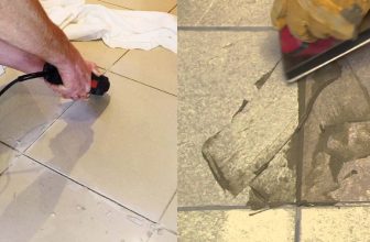 how to fix a loose floor tile without removing it