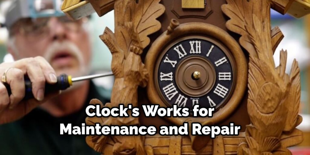 Clock's Works for Maintenance and Repair