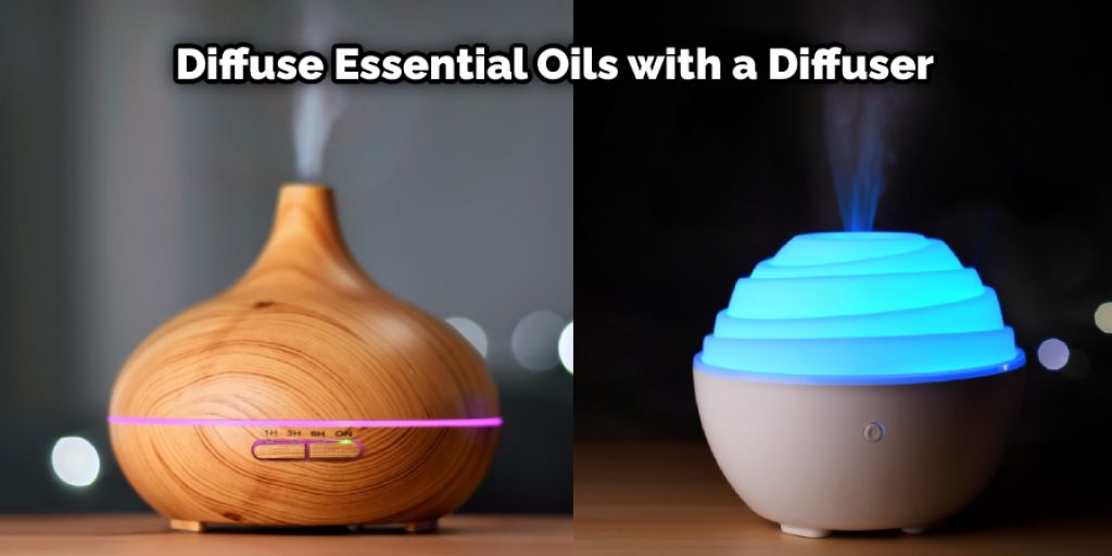 A diffuser disperses essential oils into the air by using water and heat to turn each oil's solid, liquid, or gaseous form into tiny particles that mix in with the surrounding air. 
