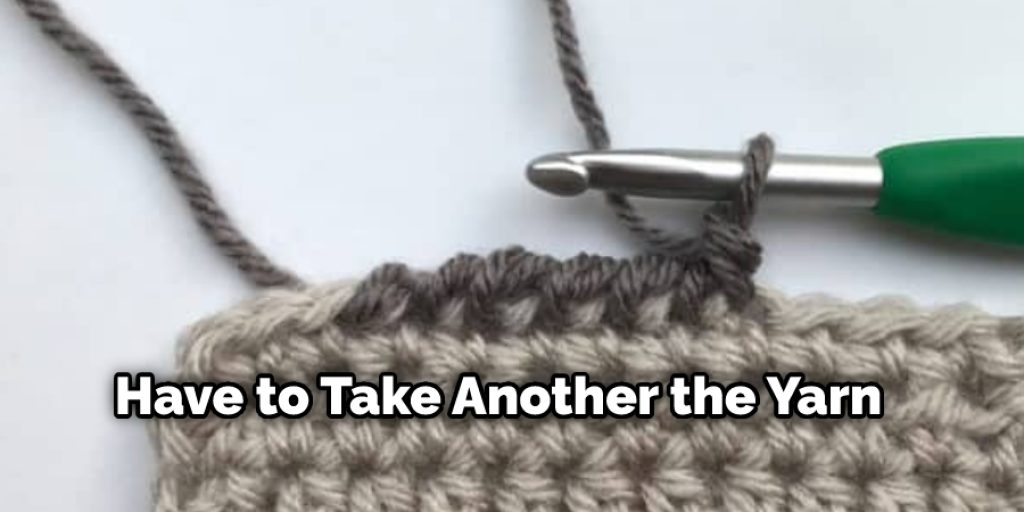 Then you have to take the yarn out of the loop and bring the needle front and then make another yarning. 
