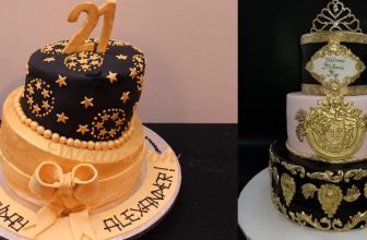 How to Make a Black and Gold Drip Cake