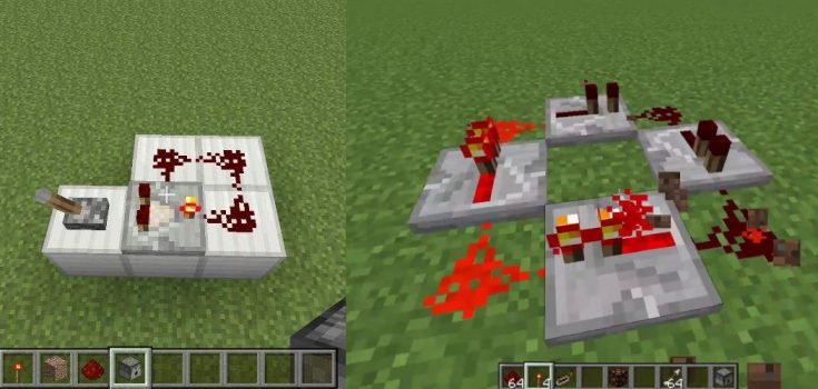 How To Make A Redstone Clock That Turns On And Off 735x350 