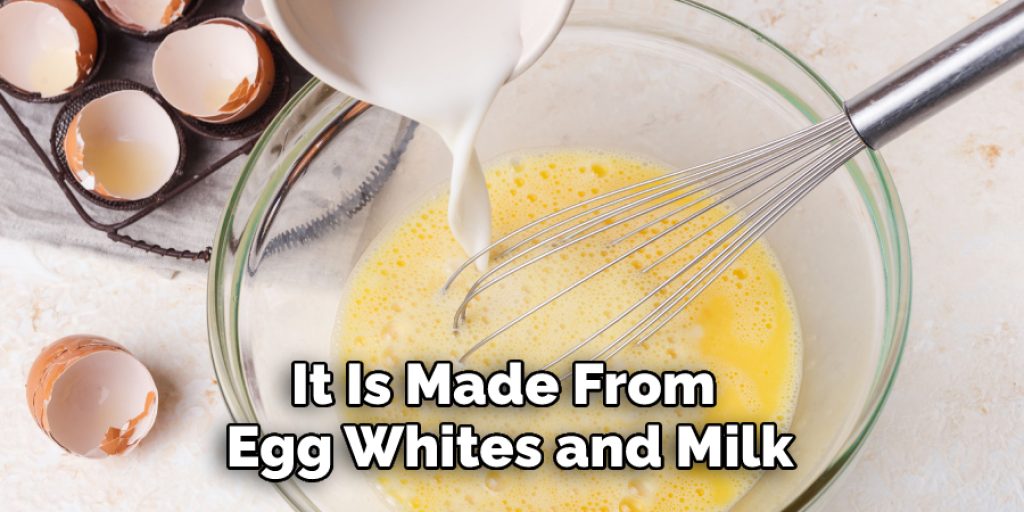 It Is Made From Egg Whites and Milk