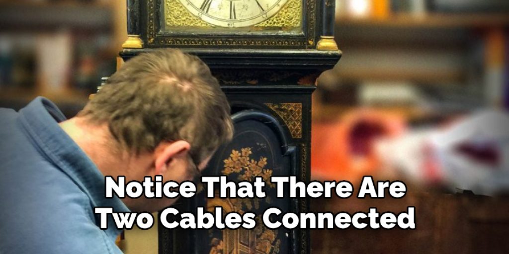 notice that there are two cables connected 
