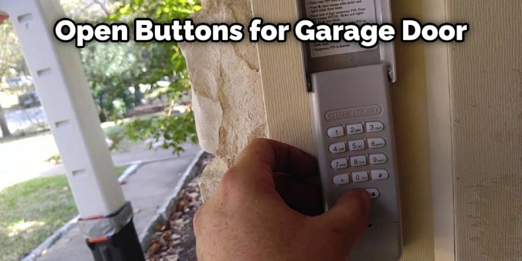 Open Buttons for Garage Door