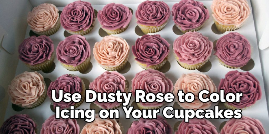Use Dusty Rose to Color Icing on Your Cupcakes