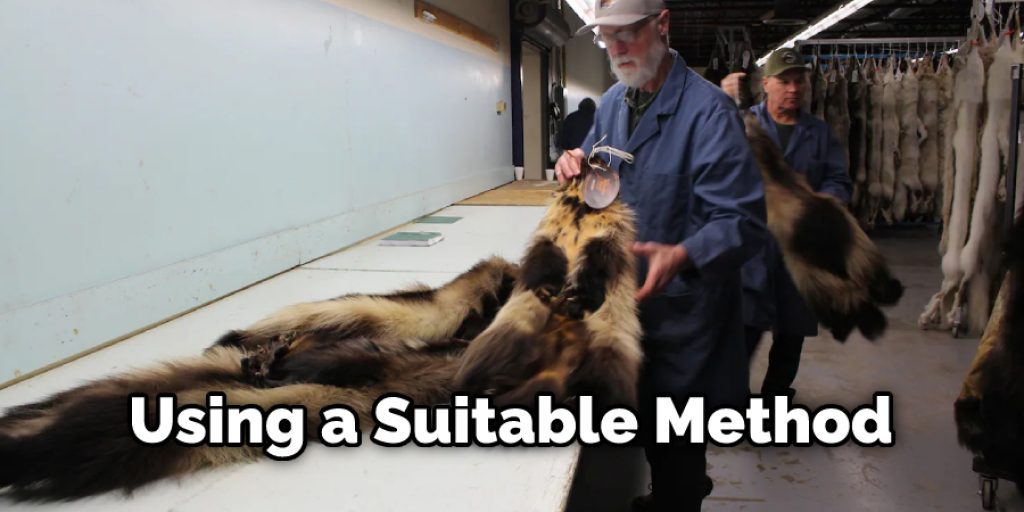 Start sewing the fur pieces one by one using a suitable method.