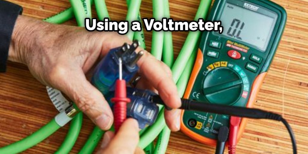 using a voltmeter