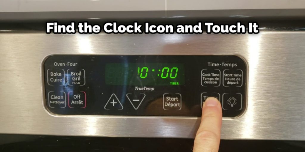 Find the Clock Icon and Touch It