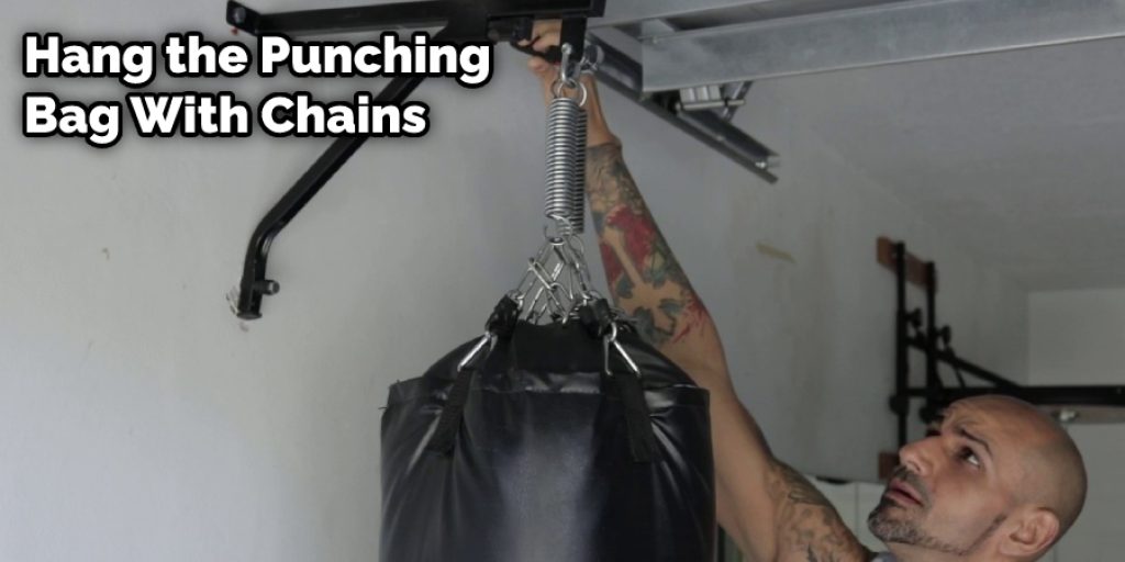 Hang the Punching Bag With Chains