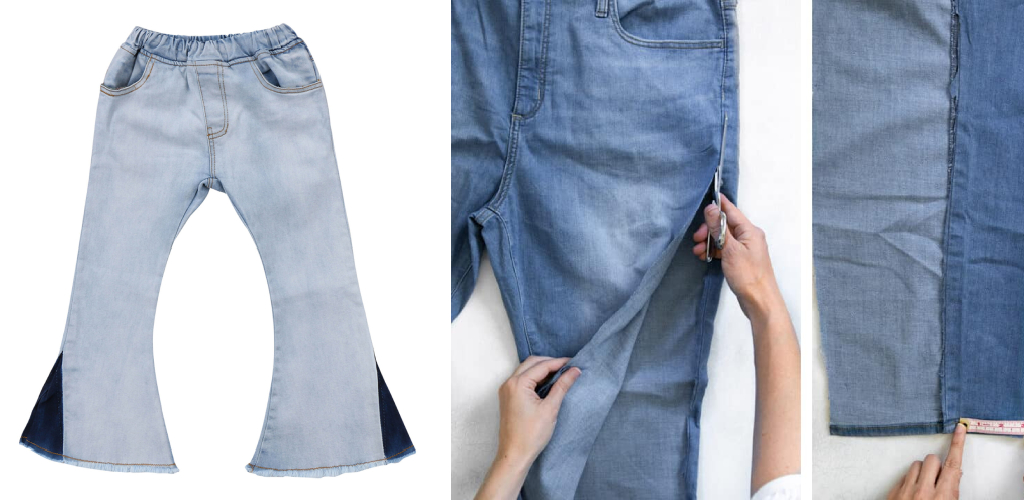 How to Make Bell Bottoms Into Skinny Jeans Without Sewing