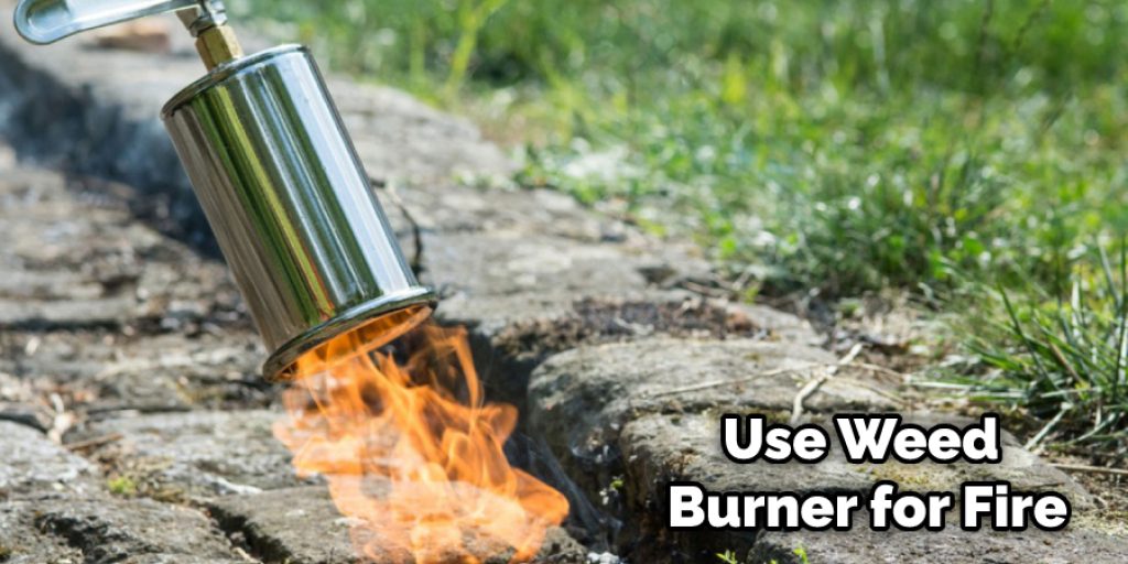 Use Weed Burner for Fire
