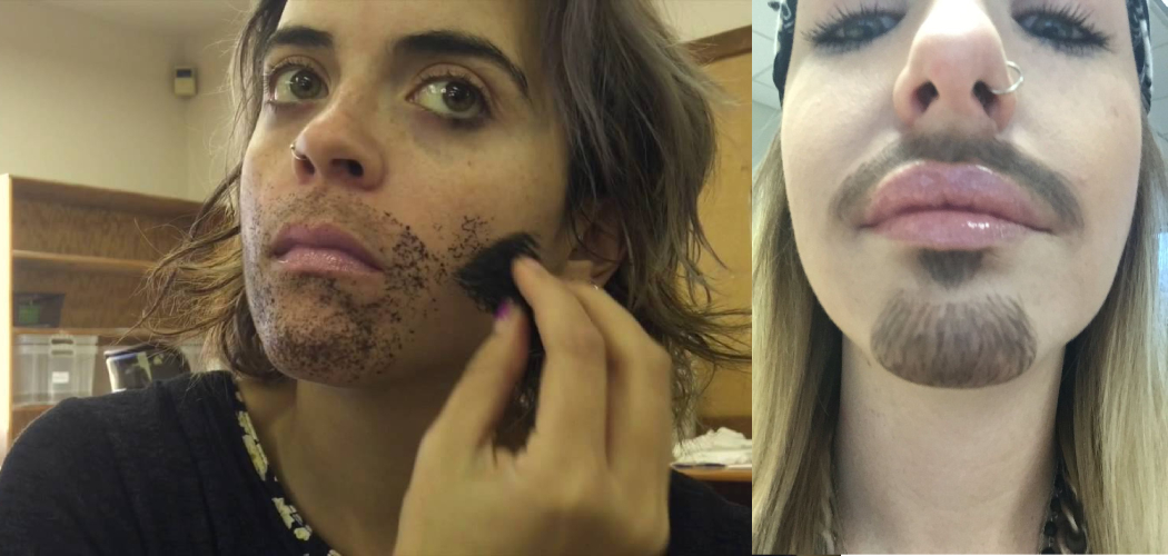 How to Make Fake Facial Hair With Makeup
